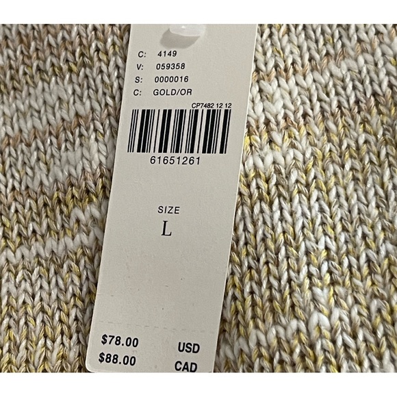 Anthropologie Daily Practice Off-The-Shoulder Knit Top NWT SZ L - Picture 9 of 13